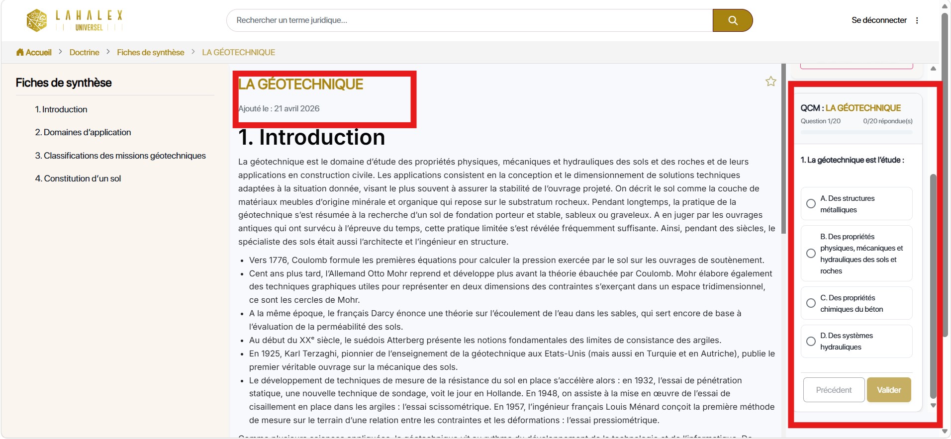 Qu’est-ce qu’une fiche de synthèse et comment y accéder ?