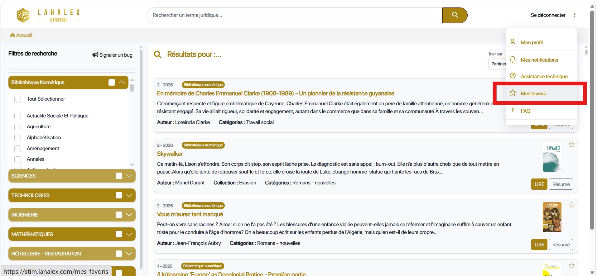 Comment retrouver des documents dans ses favoris et les organiser en dossiers ?