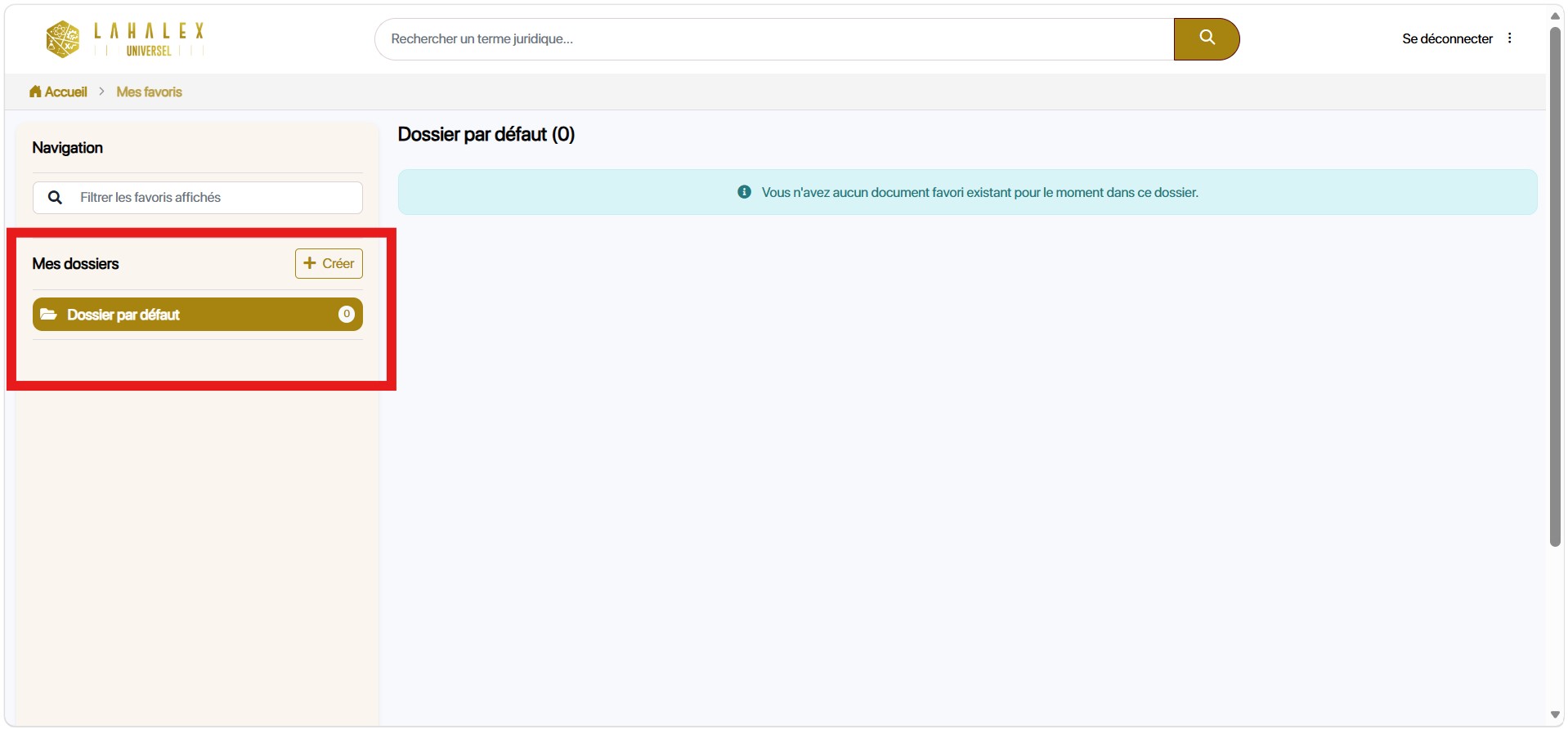 Comment retrouver des documents dans ses favoris et les organiser en dossiers ?