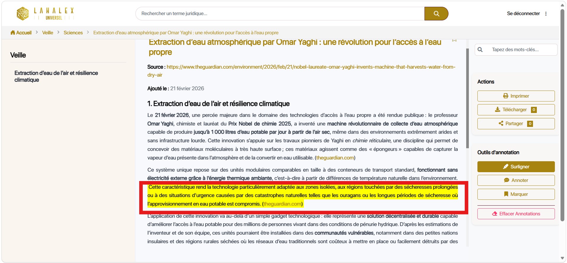 Comment surligner un document ?